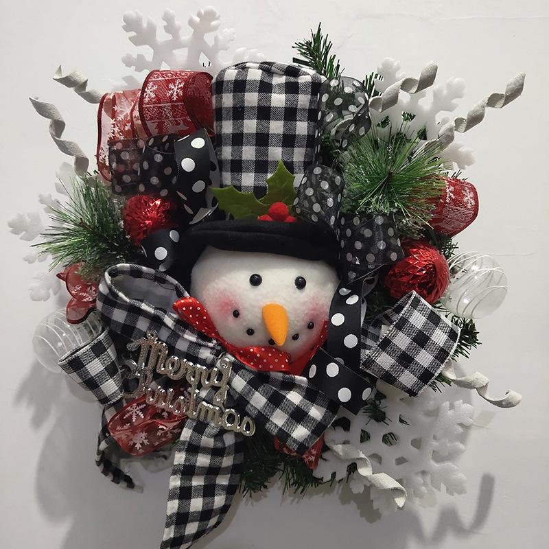 Christmas 40CM Snowman Wreath