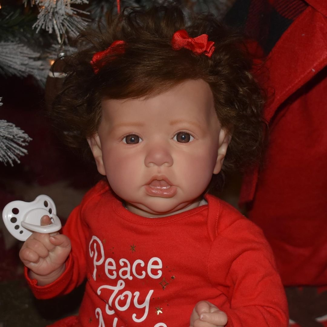  [Christmas Specials]20" Lifelike and Cute Open Eyes Silicone Vinyl Reborn Baby Doll Set,With Heartbeat💖 & Sound🔊 - Reborndollsshop.com-Reborndollsshop®