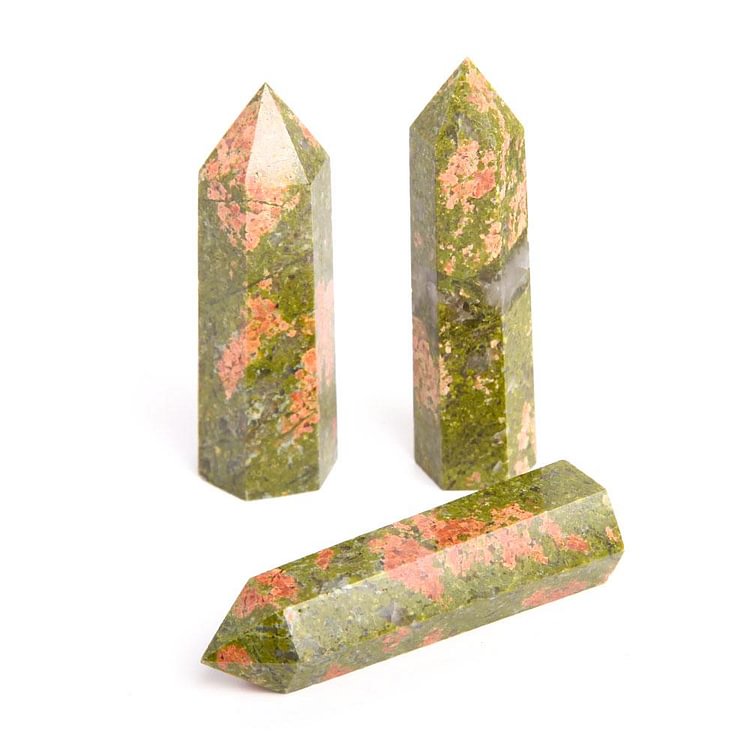 Set of 3 Unakite Towers Points Bulk Crystal wholesale suppliers