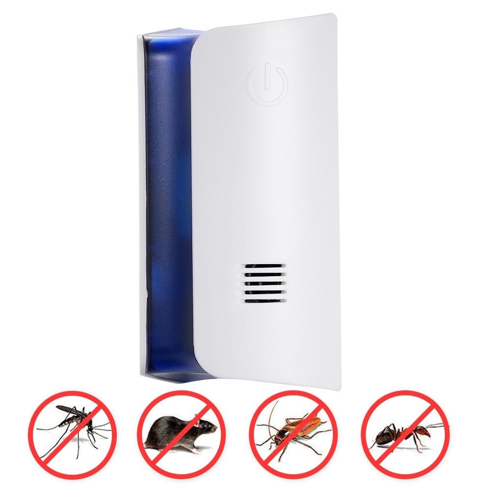 Ultrasonic Pest Repeller Indoor Plug Electronic Vermin Repeller Insect Bug Mosquito Fly Spider Repeller Non-Toxic Repellent Mouse Mice Rat