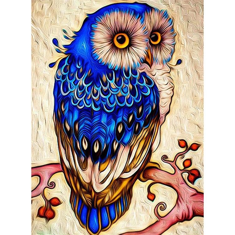 Owl - Special Shaped Diamond Painting - 30*25CM