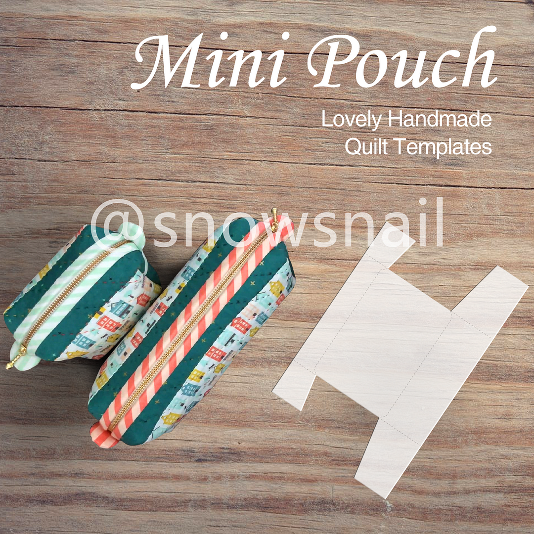 Lovely Handmade Mini Pouch Quilt Templates