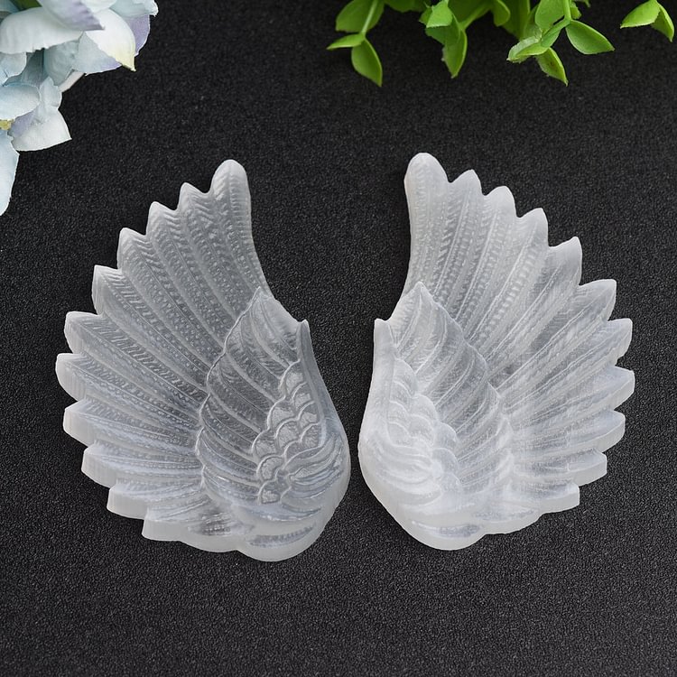 Mixed Crystal Pair of Wings CarvingBulk Wholesale