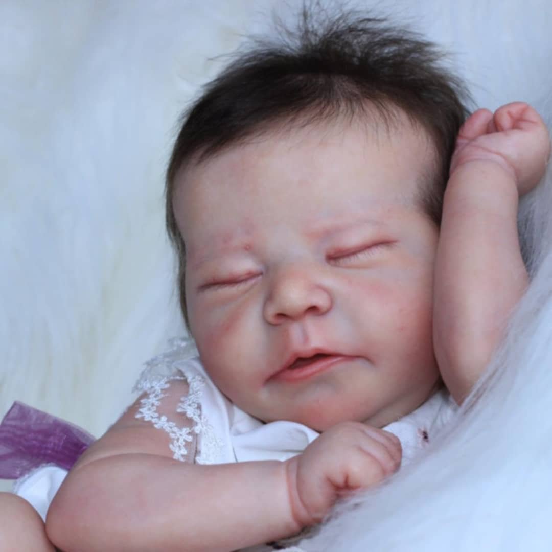 20 " Cute Lifelike Handmade Sleeping Reborn Baby Girl Una
