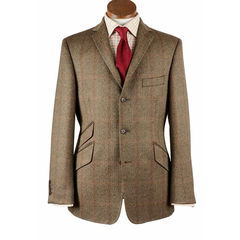 Mens casual plaid suit jacket asymmetric pocket design jac / [viawink] /