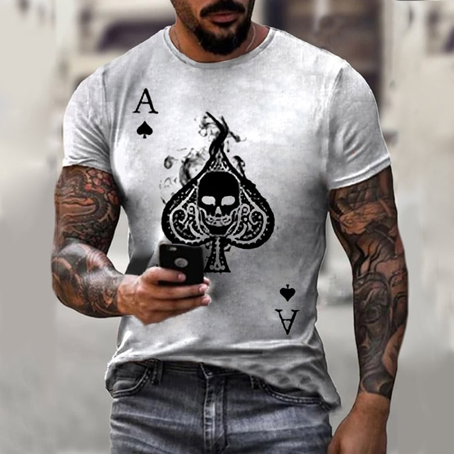 Fashion men's playing card t-shirt / [viawink] /
