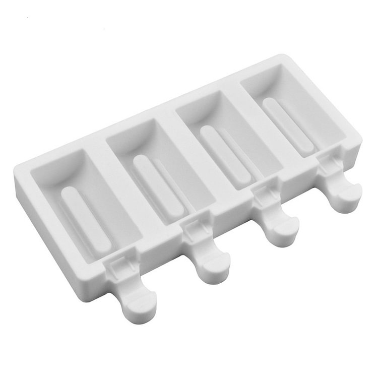 4-Cavity Ice Cream Silicone Molds Ice Candy Freezer Mould Kitchen DIY Tools