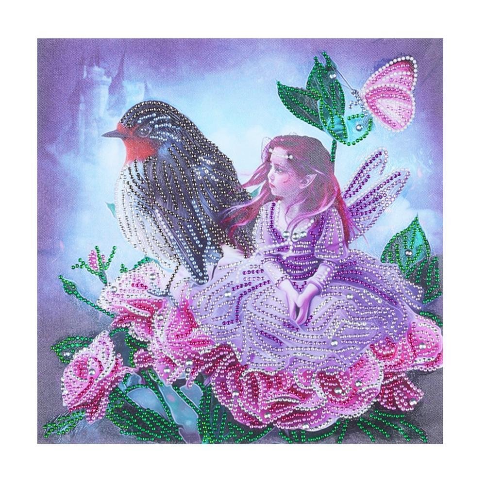 Partial Special Shaped Diamond Painting Girl Kit