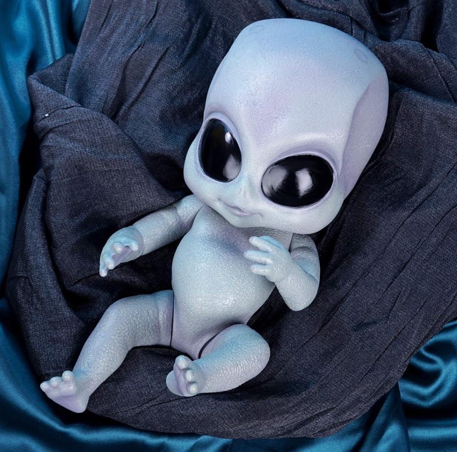 [NEW] 17" Alien Reborn Baby Dolls Vinyl Full Body Reborn Doll Collectible Gift