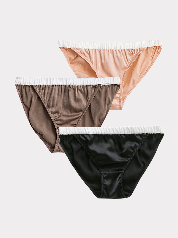 Luxury Sexy Seamless Silk Panties 3-Pack