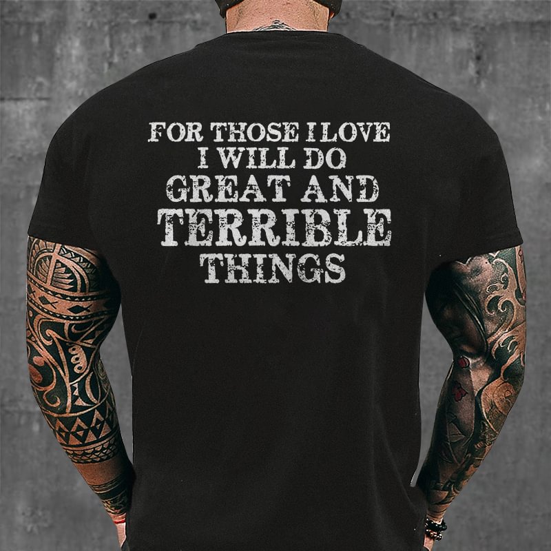 Livereid Great And Terrible Things Print T-shirt - Livereid