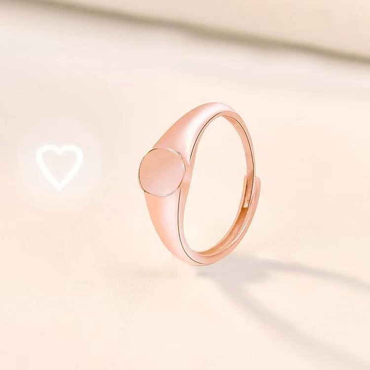 New Techonolog “Heart” Shaped Light Projection Sterling Silver Ring-Mayoulove