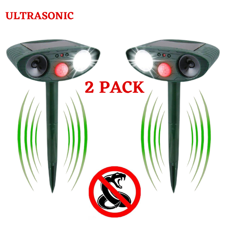 Ultrasonic Snake Repeller - PACK of 2 Solar Powered - Get Rid of Snakes in 48 Hours、shopify、sdecorshop