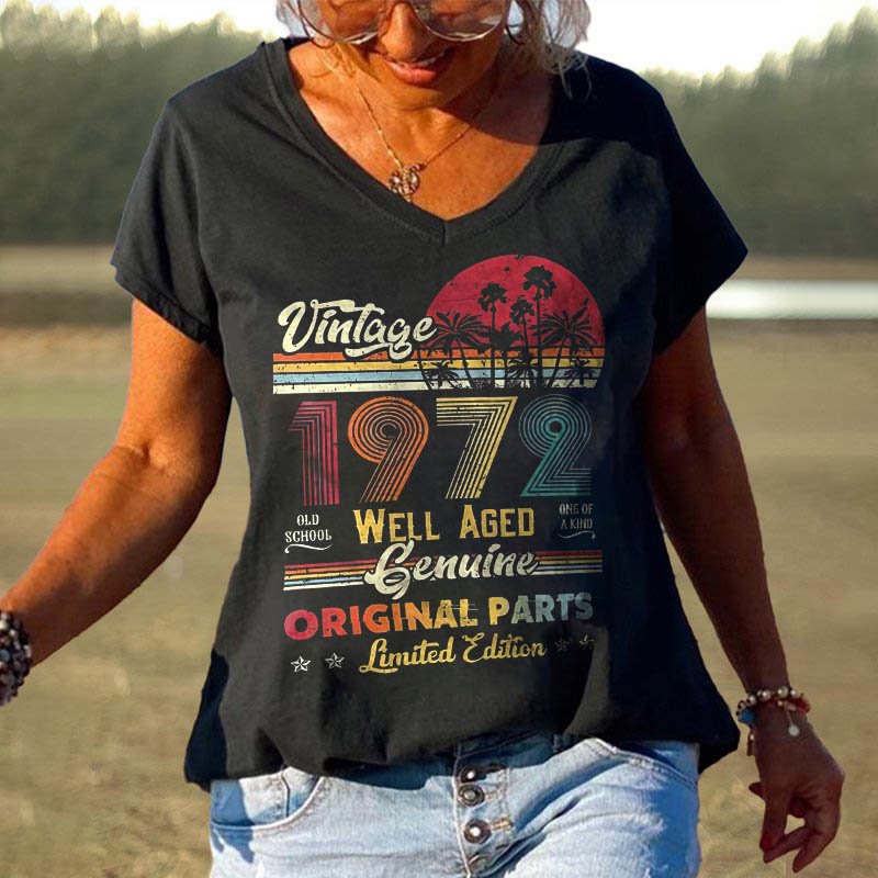 Vintage 1972 Printed Hippie T-shirt