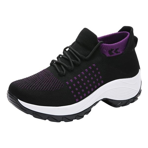 Women's fashion comfortable casual breathable sneakers - vzzhome