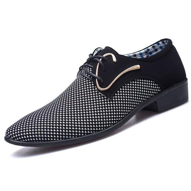 Men's Comfort Shoes PU Spring &  Fall Oxfords White / Blue-Corachic