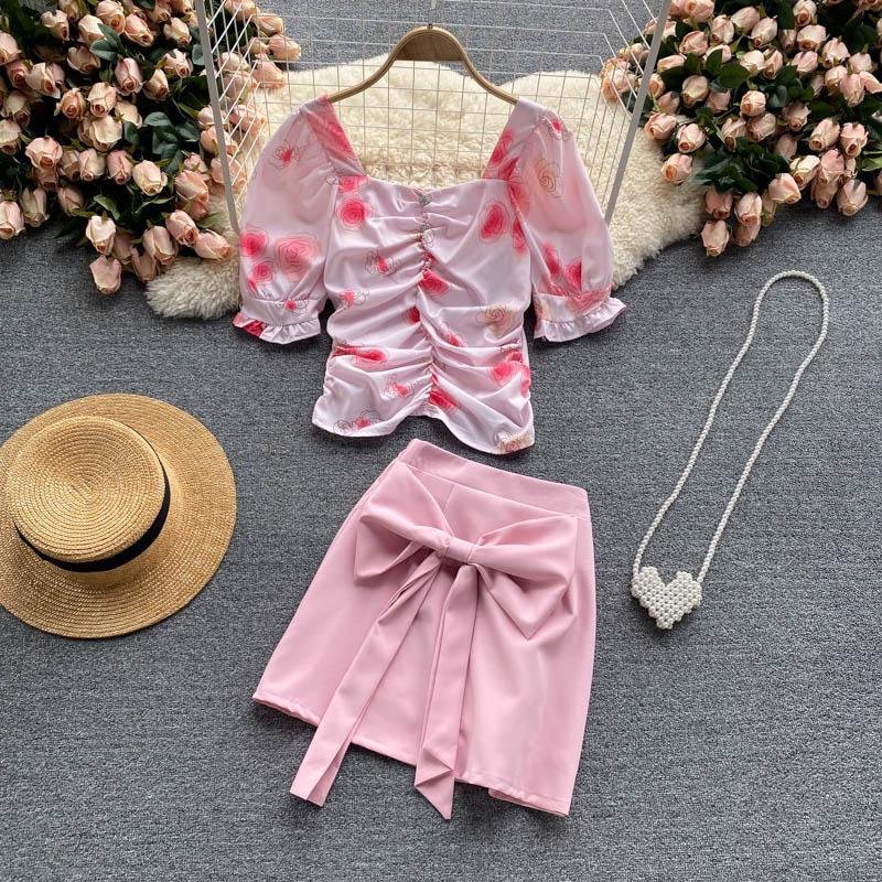 Sweet Bowknot Two-Piece Set P15747