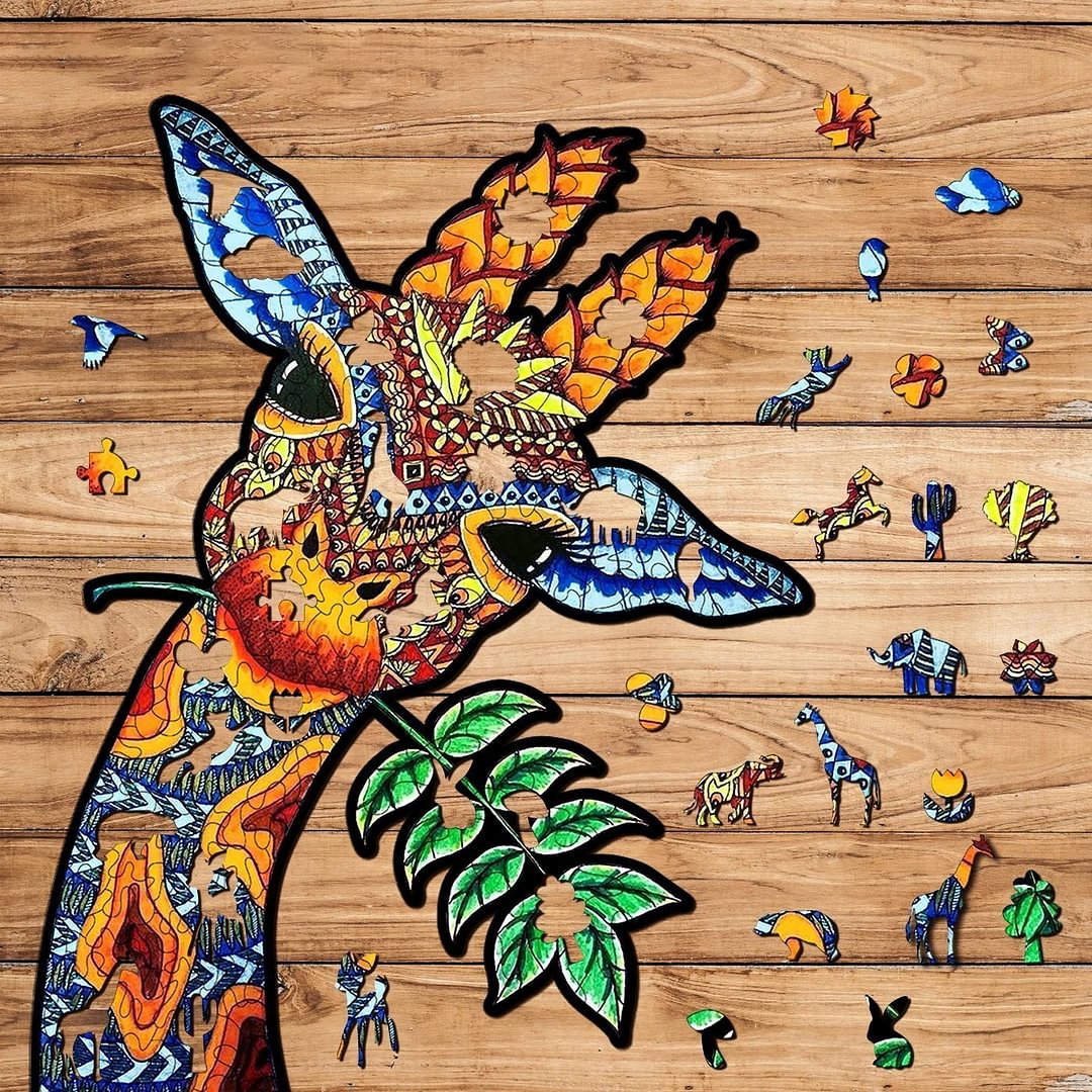Curious Giraffe Jigsaw Puzzle-Ainnpuzzle