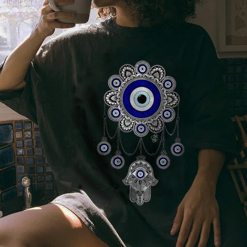   Evil eye print t-shirt designer - Neojana