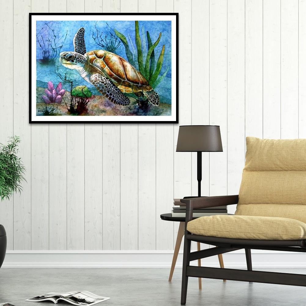 Sea Turtle - Full Square Drill - Diamond Painting