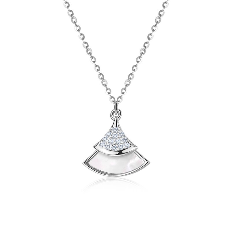 Simple Shell Silver Necklaces for Women