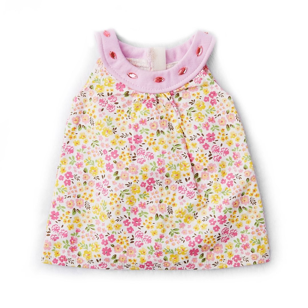 Summer Cute Pink Floral Dress for 17-22 Inches Reborn Dolls Accessories 2022 -Creativegiftss® - [product_tag]