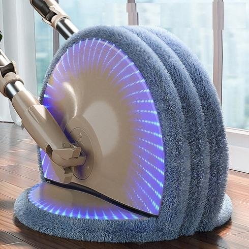 Hands Free Rotary Wet & Dry Mop - vzzhome