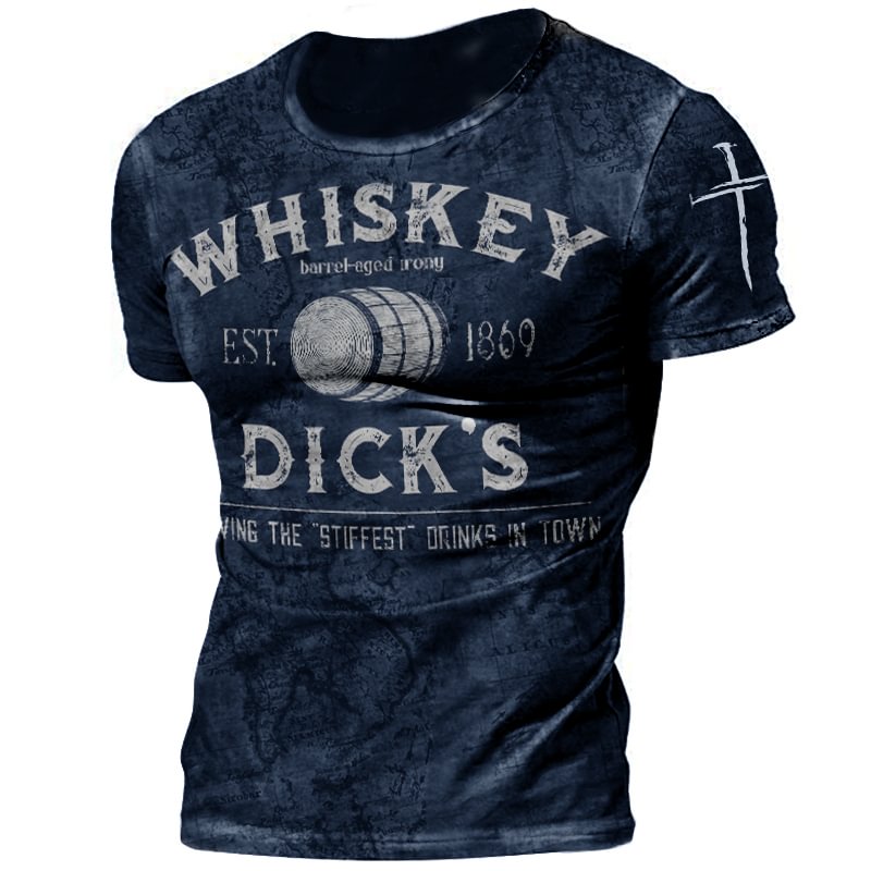Mens Whiskey Comfort Print T-shirt / [viawink] /