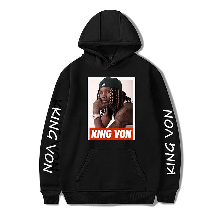 King Von Rip Unisex Casual Hoodie Clothes-Mayoulove