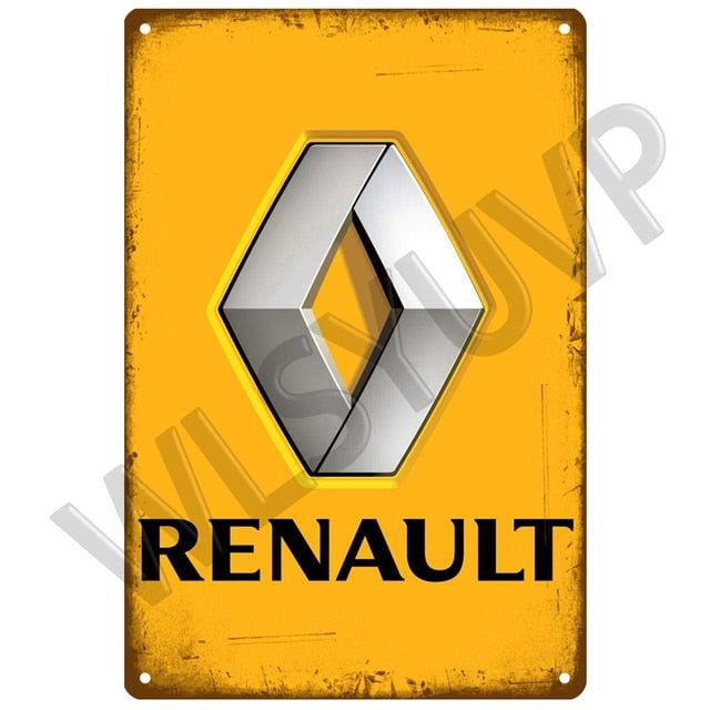 Renault Car - Vintage Tin Signs