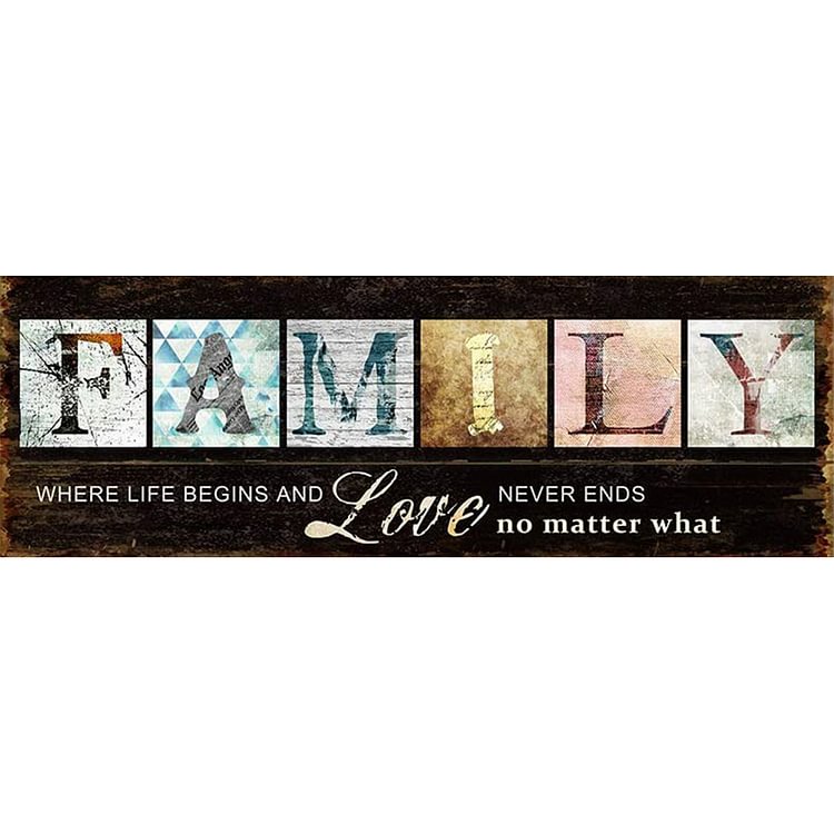 (11Ct Counted/Stamped) Family - Cross Stitch Kit 90*30CM