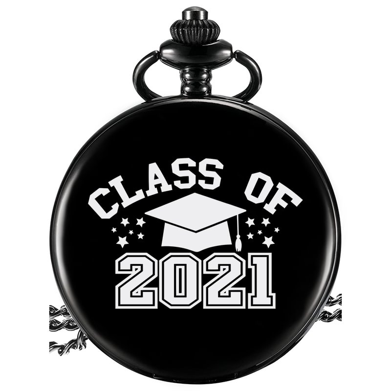 Engraved Pocket Watch Graduation Gift, Class of 2021 Gift, Gift For Him