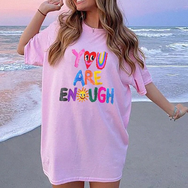 You Are Enough Casual T-shirt / [blueesa] /