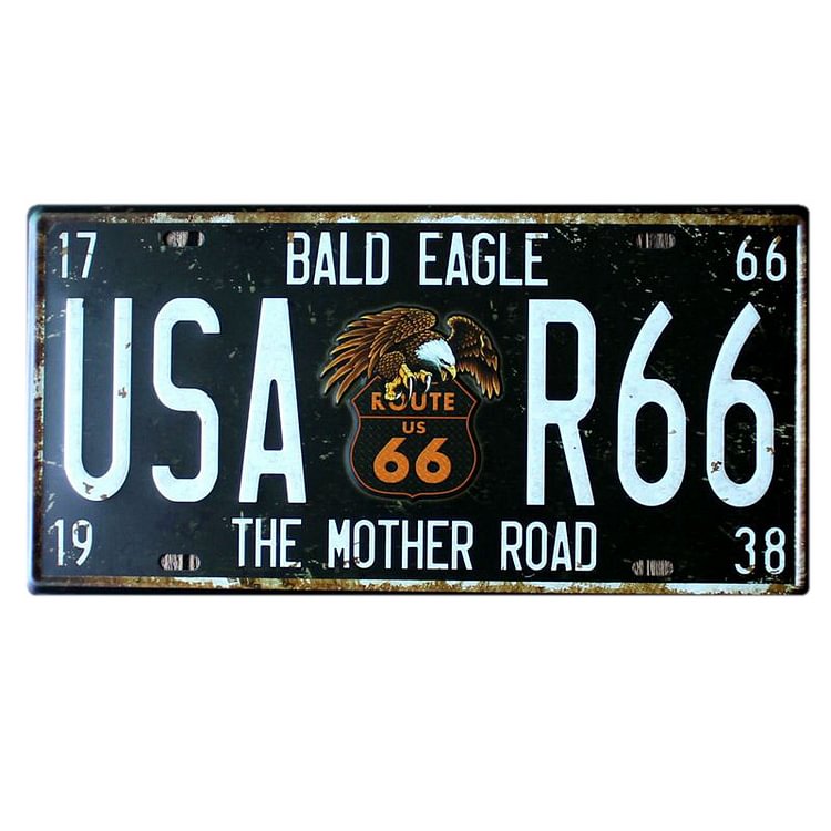Classic American Route 66 - Car Plate License Tin Signs/Wooden Signs - 15*30cm