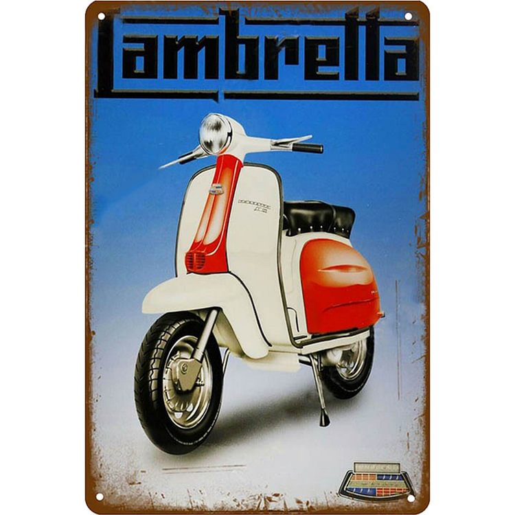 Iambretta Innocenti Motorcycles - Vintage Tin Signs