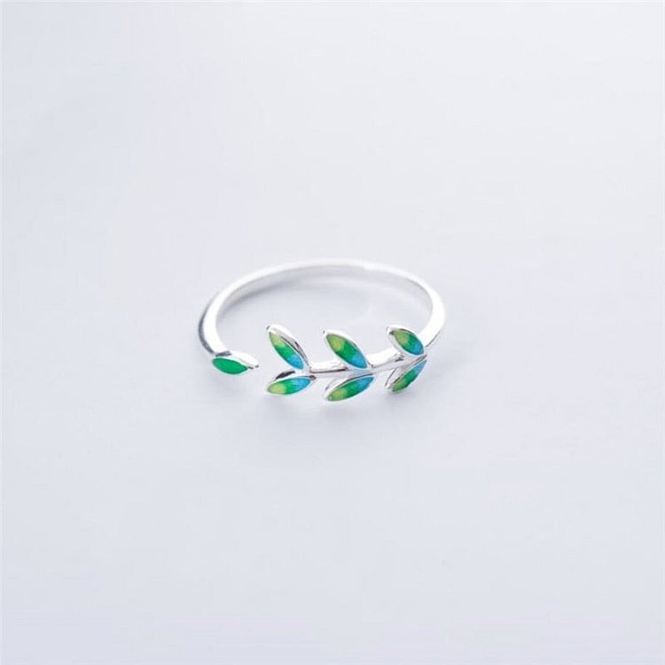 Green Leaf 925 Sterling Silver Collection