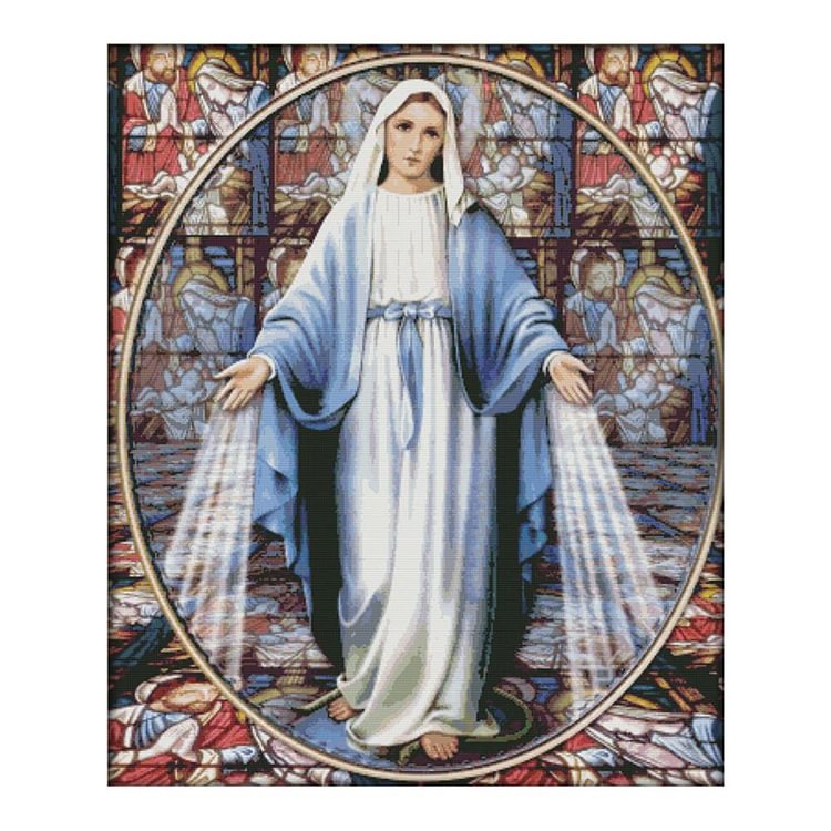 Our Lady - 14CT Stamped Cross Stitch - 82*69cm