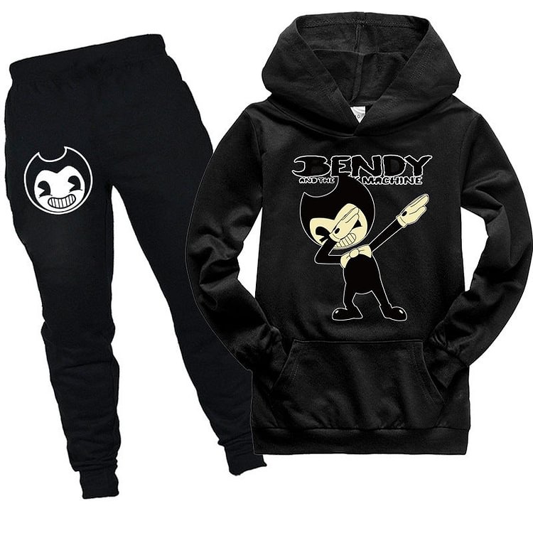 Mayoulove Kids Bendy and the Ink Machine  Hooded shirt and pants-Mayoulove