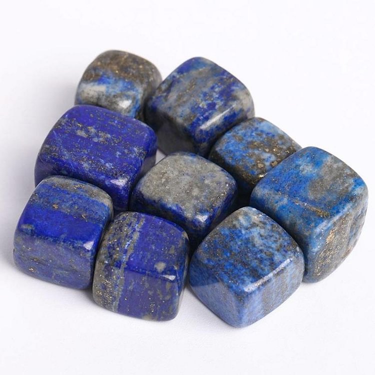 0.1kg Natural Polished Stones Blue Lapis Lazuli bulk tumbled stone Crystal Cubes Crystal wholesale suppliers