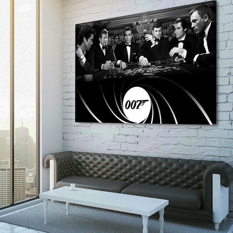 All James Bond 007：Royal Casino Canvas Wall Art