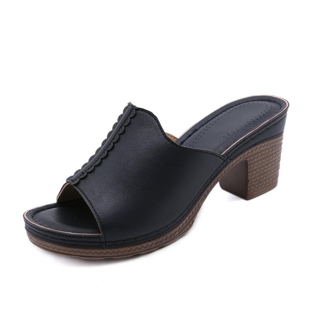 Stylish High-heeled Comfortable Slippers