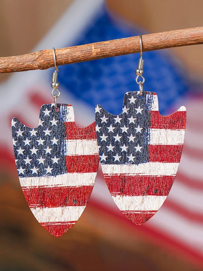 Independence Day Flag Earrings