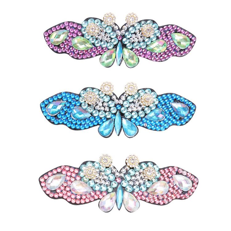 3pcs Butterfly-DIY Creative Diamond Hairpin
