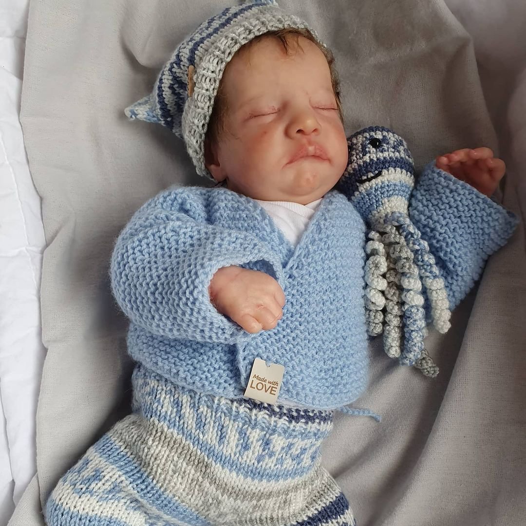20'' Preemie Handmade Soft Reborn Baby Doll Named Alicia