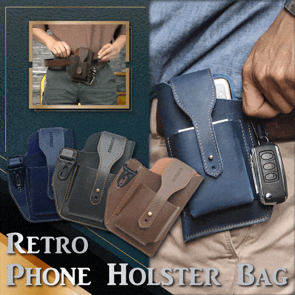 2021 Retro Phone Holster Bag、、sdecorshop