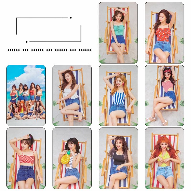 TWICE Summer Nights 10 sheets Card Stickers
