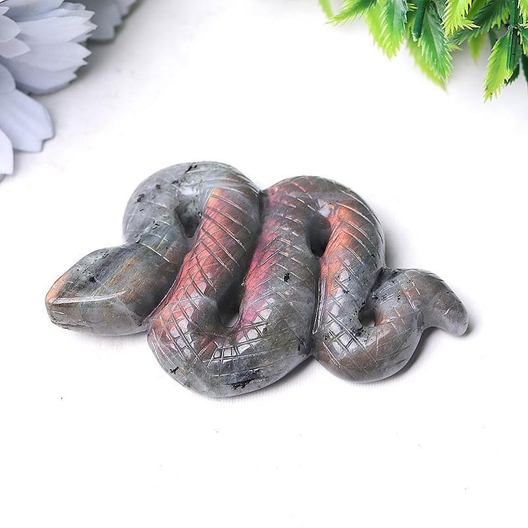 3.5" Labradorite Snake Crystal Carvings Animal Bulk Crystal wholesale suppliers