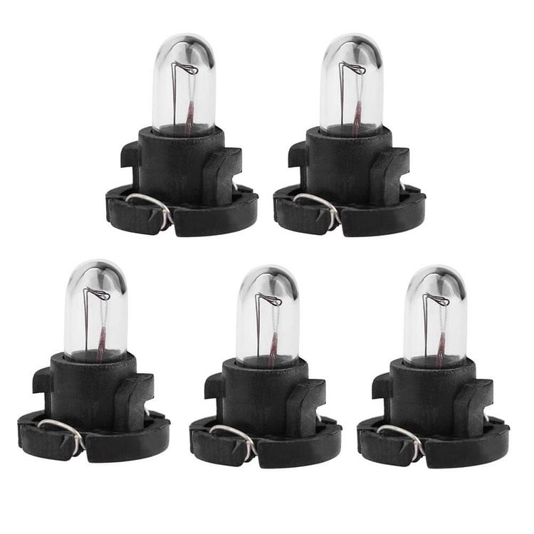 5pcs T4 12V Car Auto Interior Instrument Light Bulbs Dashboard Lamps