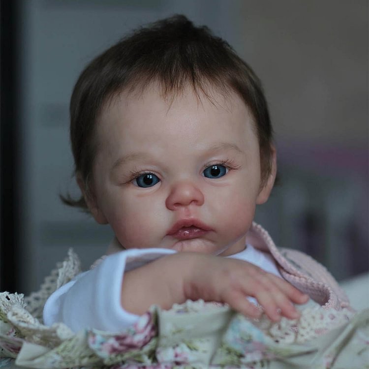  17" Lifelike Cute Reborn Girl Antonia ,Can Sit and Lie Down - Reborndollsshop.com-Reborndollsshop®