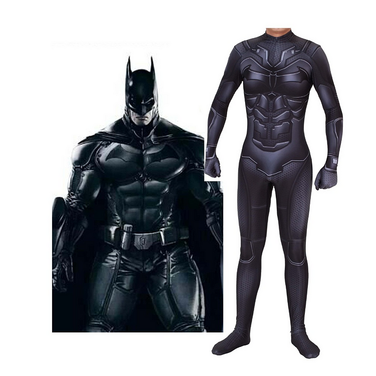Mayoulove The Batman Dark Knight Cosplay Costume Kids Adults Bodysuit Halloween Fancy Jumpsuits-Mayoulove